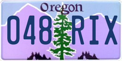 OR license plate 048RIX