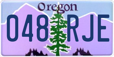 OR license plate 048RJE