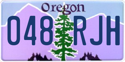 OR license plate 048RJH