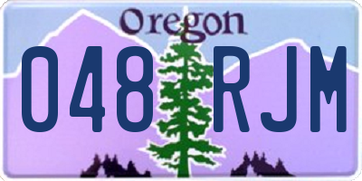 OR license plate 048RJM