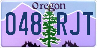 OR license plate 048RJT