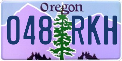 OR license plate 048RKH