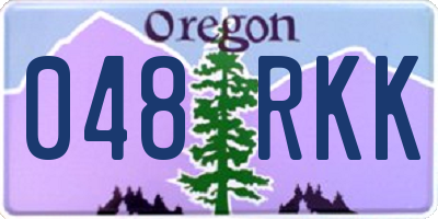 OR license plate 048RKK