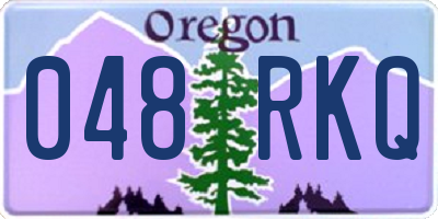 OR license plate 048RKQ