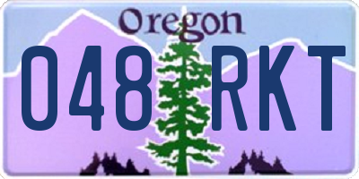 OR license plate 048RKT