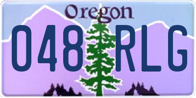 OR license plate 048RLG