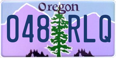 OR license plate 048RLQ