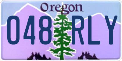OR license plate 048RLY