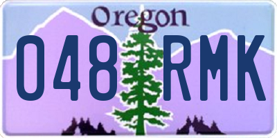 OR license plate 048RMK