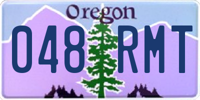 OR license plate 048RMT