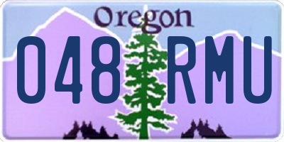 OR license plate 048RMU