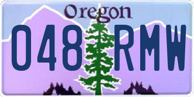 OR license plate 048RMW