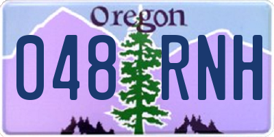 OR license plate 048RNH