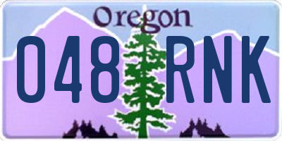 OR license plate 048RNK
