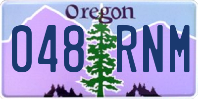 OR license plate 048RNM