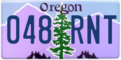 OR license plate 048RNT