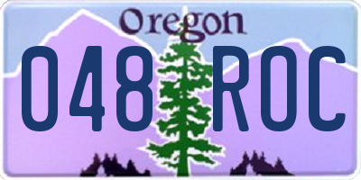 OR license plate 048ROC