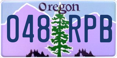 OR license plate 048RPB