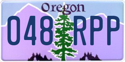 OR license plate 048RPP
