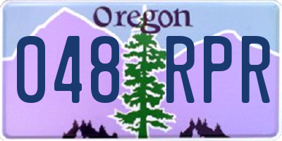 OR license plate 048RPR