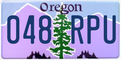 OR license plate 048RPU