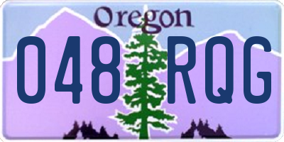 OR license plate 048RQG