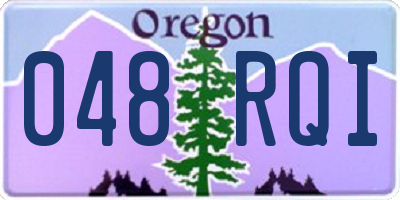 OR license plate 048RQI