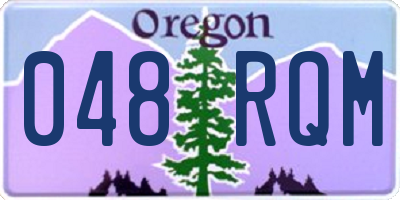 OR license plate 048RQM