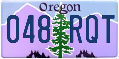 OR license plate 048RQT