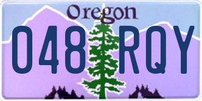 OR license plate 048RQY