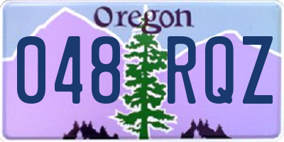 OR license plate 048RQZ
