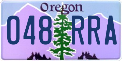 OR license plate 048RRA