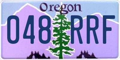 OR license plate 048RRF