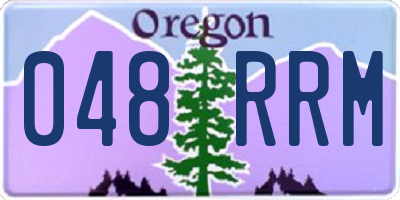 OR license plate 048RRM