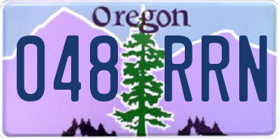 OR license plate 048RRN