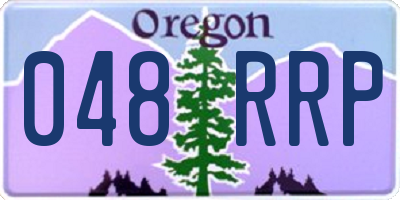 OR license plate 048RRP