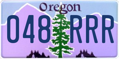 OR license plate 048RRR