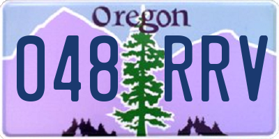 OR license plate 048RRV
