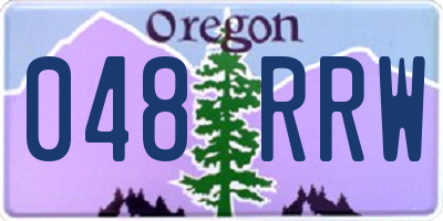 OR license plate 048RRW