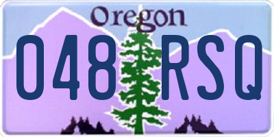 OR license plate 048RSQ