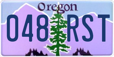 OR license plate 048RST