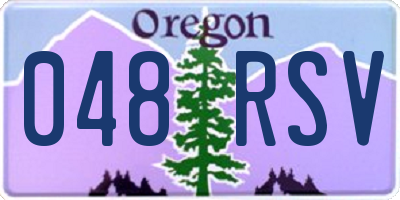 OR license plate 048RSV