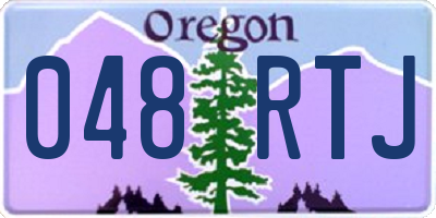 OR license plate 048RTJ