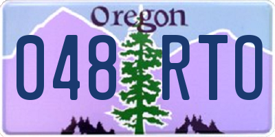 OR license plate 048RTO