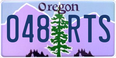 OR license plate 048RTS