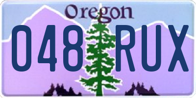 OR license plate 048RUX