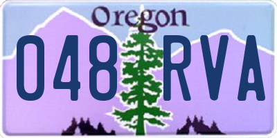 OR license plate 048RVA