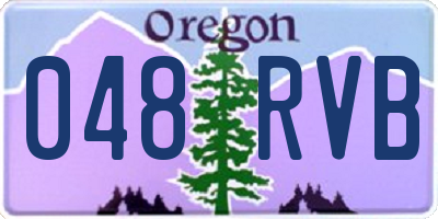 OR license plate 048RVB