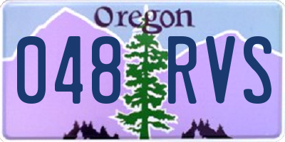 OR license plate 048RVS