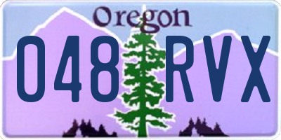 OR license plate 048RVX